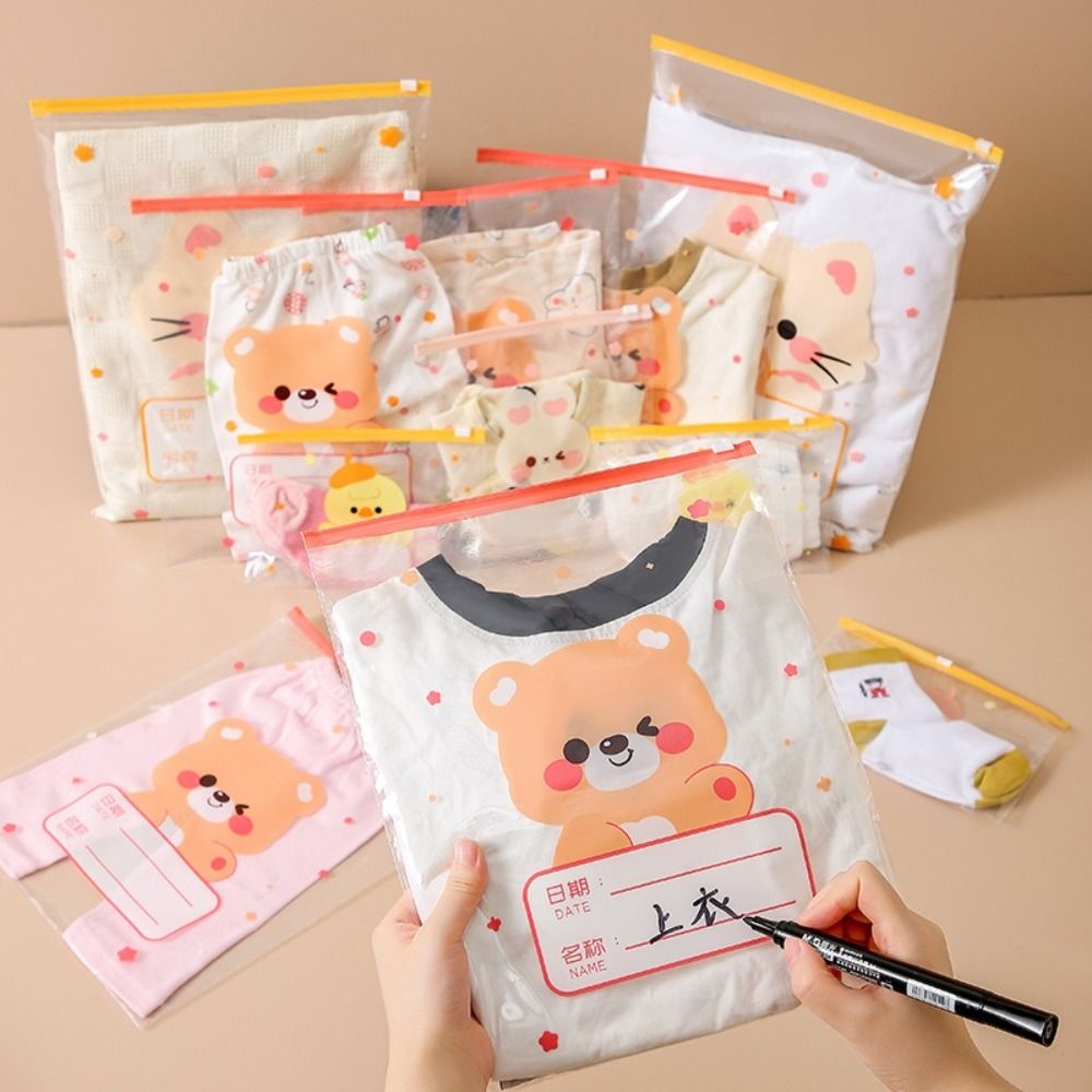 Baby Clothes - 10 ชิ้น กระเป๋าเก็บของอเนกประสงค์หลายขนาด แบบพกพา สำหรับแยกประเภทเสื้อผ้าเด็ก/ผ้าอ้อม ถุงเก็บเสื้อผ้าเด็กแบบแยกประเภท