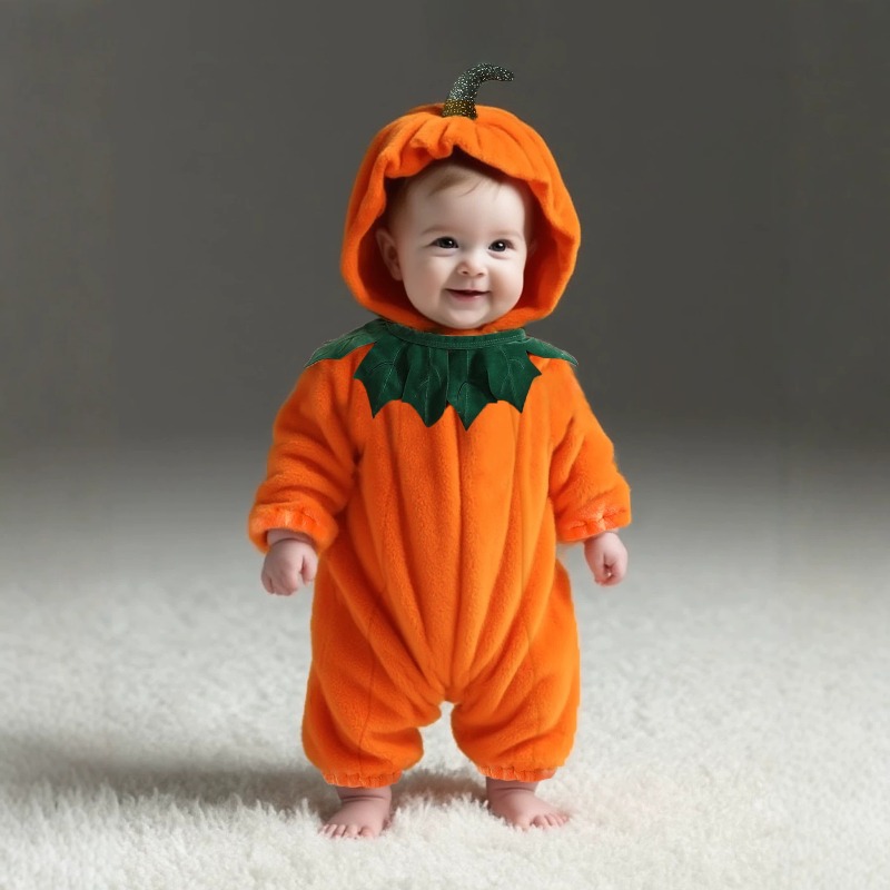 ชุดรอมเปอร์เด็กแรกเกิดลายฟักทอ - Cotton Baby Onesies Zipper บทวิจารณ์และราคา