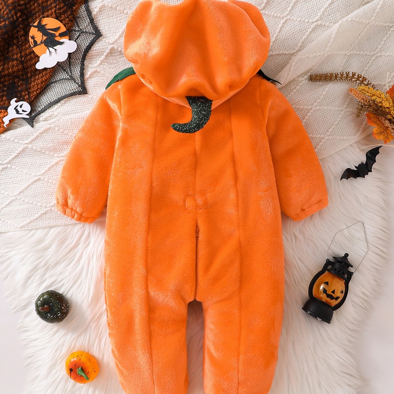 ชุดรอมเปอร์เด็กแรกเกิดลายฟักทอ - Cotton Baby Onesies Zipper บทวิจารณ์และราคา