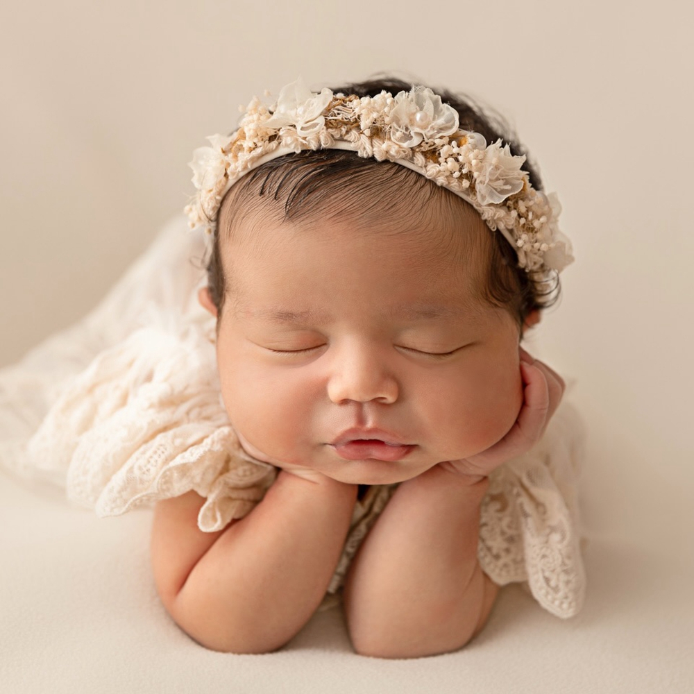 ชุดรอมเปอร์ปักลายสำหรับถ่ายภาพ - Newborn Baby Girl Romper Floral บทวิจารณ์และราคา