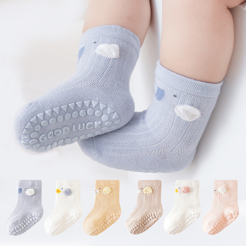 ถุงเท้าชั้นเด็กการ์ตูน 3 คู่ตา - Unisex Baby Socks Non Slip บทวิจารณ์และราคา