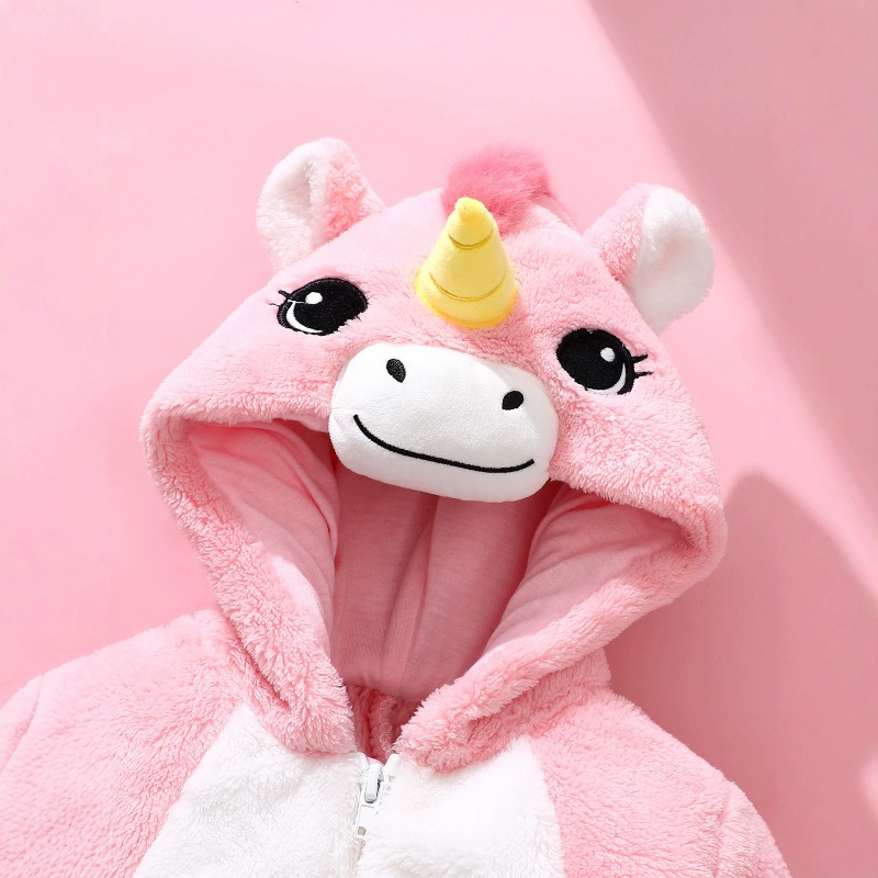 ชุดรอมเปอร์ยูนิคอร์นสีชมพูสำหร - Cotton Baby Onesies Zipper บทวิจารณ์และราคา