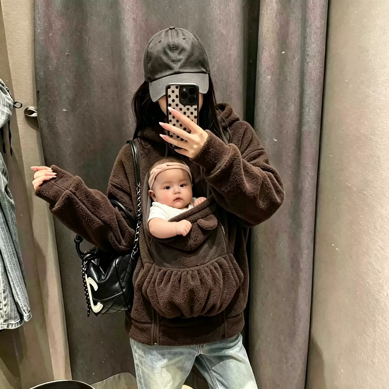 เสื้อคลุมมีฮู้ดบุขนแกะสำหรับคุ - Maternity Wear บทวิจารณ์และราคา