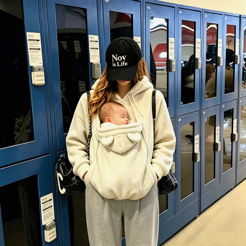 เสื้อคลุมมีฮู้ดบุขนแกะสำหรับคุ - Maternity Wear บทวิจารณ์และราคา