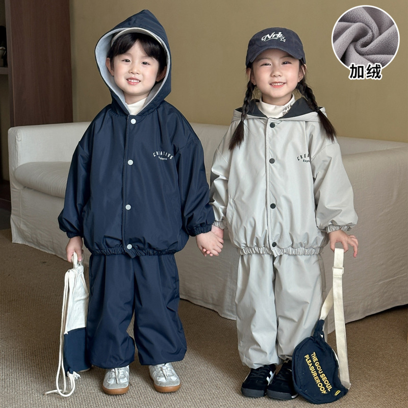 ชุดเสื้อฮู้ด 2 ชิ้น สำหรับเด็ก - Toddler Boy Winter Fleece Jacket บทวิจารณ์และราคา