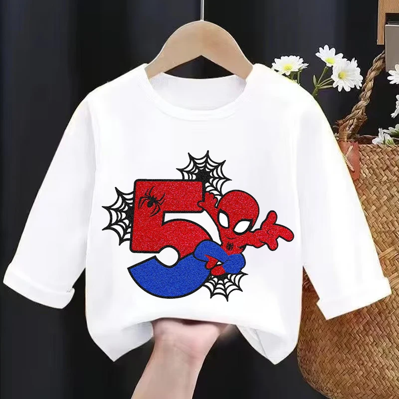 เสื้อยืดแขนยาวลายสไปเดอร์แมนสำ - Baby Clothes บทวิจารณ์และราคา