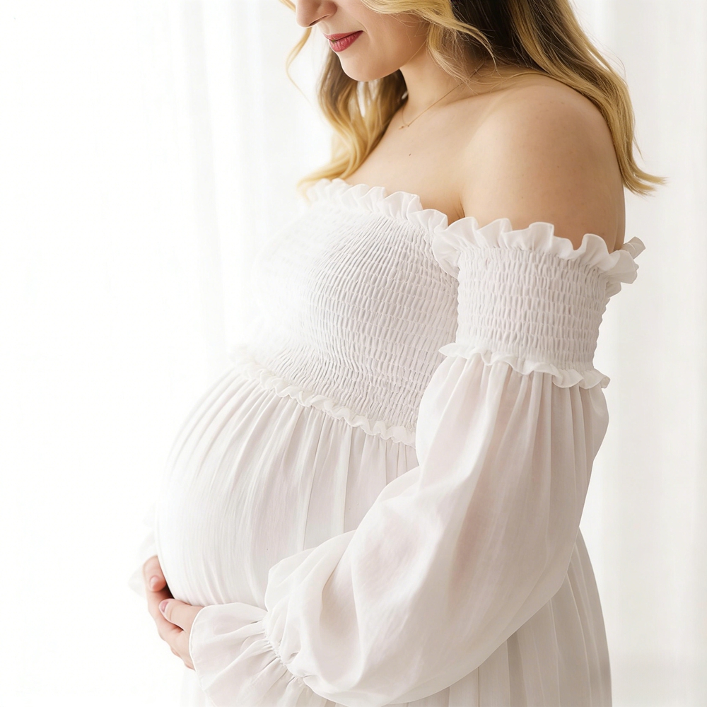 ชุดเดรสคลุมท้องสำหรับถ่ายภาพ ส - Maternity Wear บทวิจารณ์และราคา
