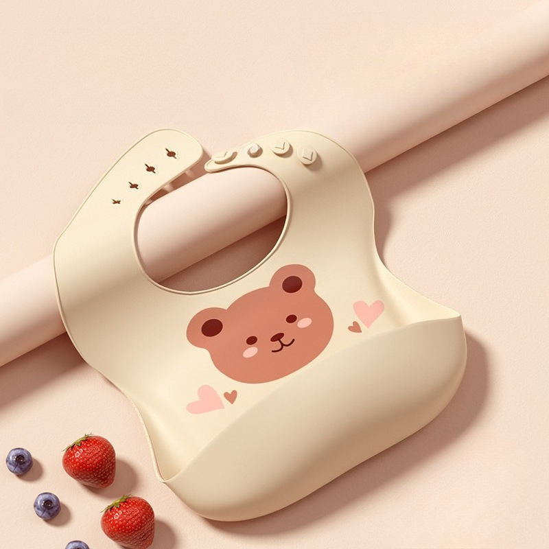 ผ้ากันเปื้อนเด็กกันน้ำ ผ้าซิลิ - Waterproof Baby Bibs Silicone บทวิจารณ์และราคา
