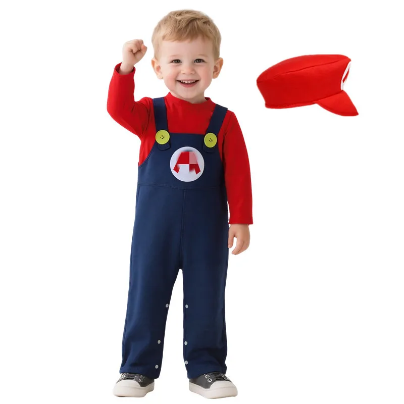 ชุดบอดี้สูทช่างประปาเด็ก สีแดง - Baby Clothes บทวิจารณ์และราคา