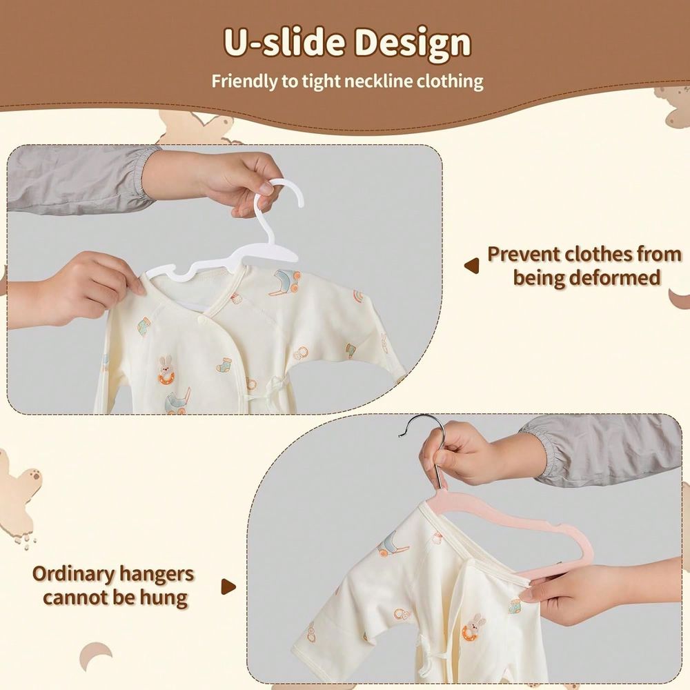 70 100 แพ็คไม้แขวนเสื้อเด็ก ไม - Baby Clothes บทวิจารณ์และราคา