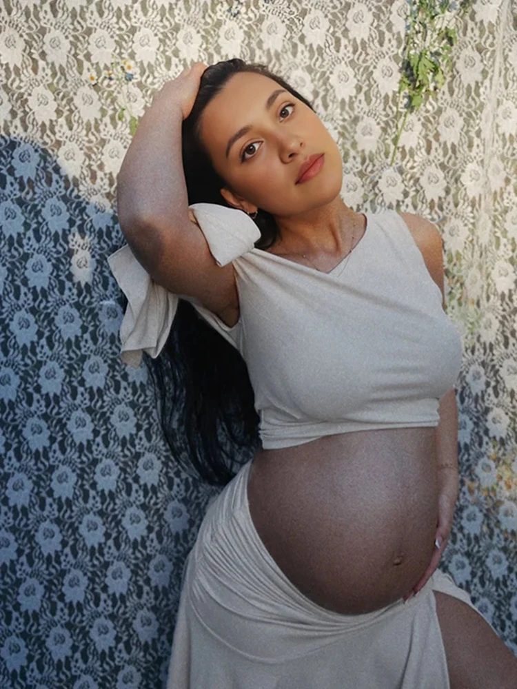 ชุดคลุมท้องแบบเปิดไหล่สำหรับถ่ - Maternity Wear บทวิจารณ์และราคา